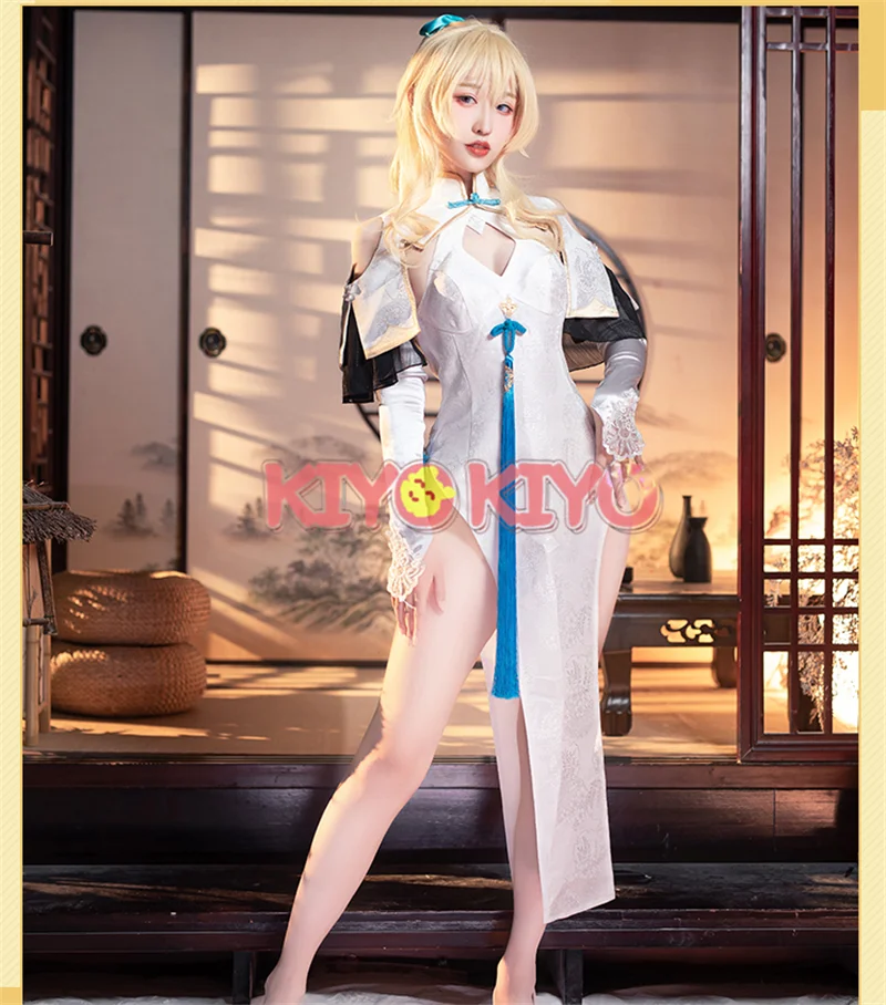 

KIYO-KIYO Genshin Impact Qin Cheongsam Cosplay Costume sexy dress female