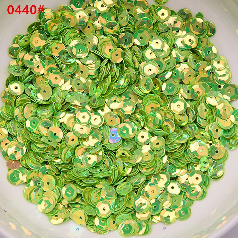 Flat round PVC harp 6mm unbreakable sequins for wedding embroidery home furniture sewing sequins DIY beauty accessories