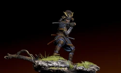 New Unassembled 1/24 ancient man stand with sword   Resin Figure Unpainted Model Kit