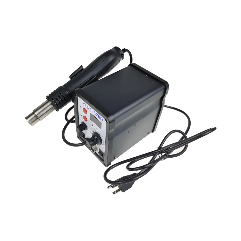 YIHUA878D Digital display hot air welding table hot air gun welding table two in one YIHUA 878D