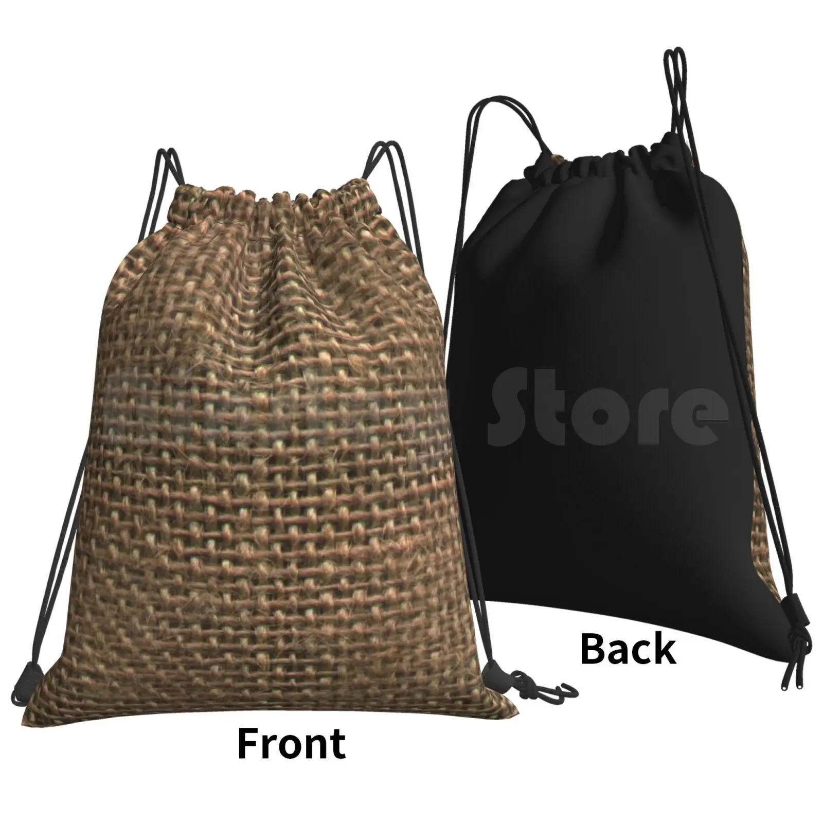 Hessian. Burlap. Course Fabric. Backpack Drawstring Bags Gym Bag Waterproof Hessian Burlap Cloth Crocus Woven Weave