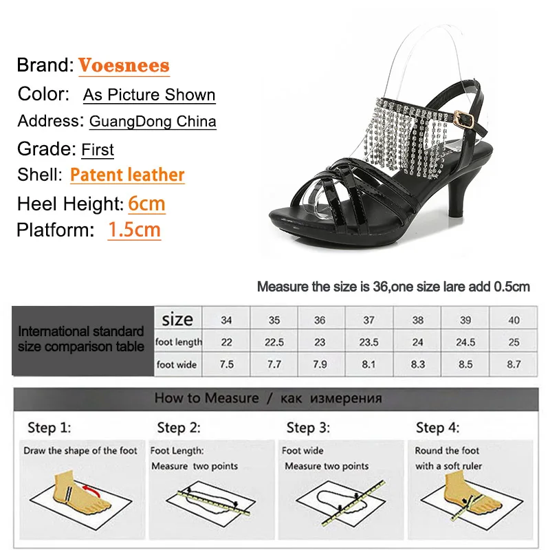 Comfortable Patent Leather Women Sandals Thick Platforms 6CM Stilettos Summer Hollow Out Thin Band Fashion Bridal Shoes 6 Color