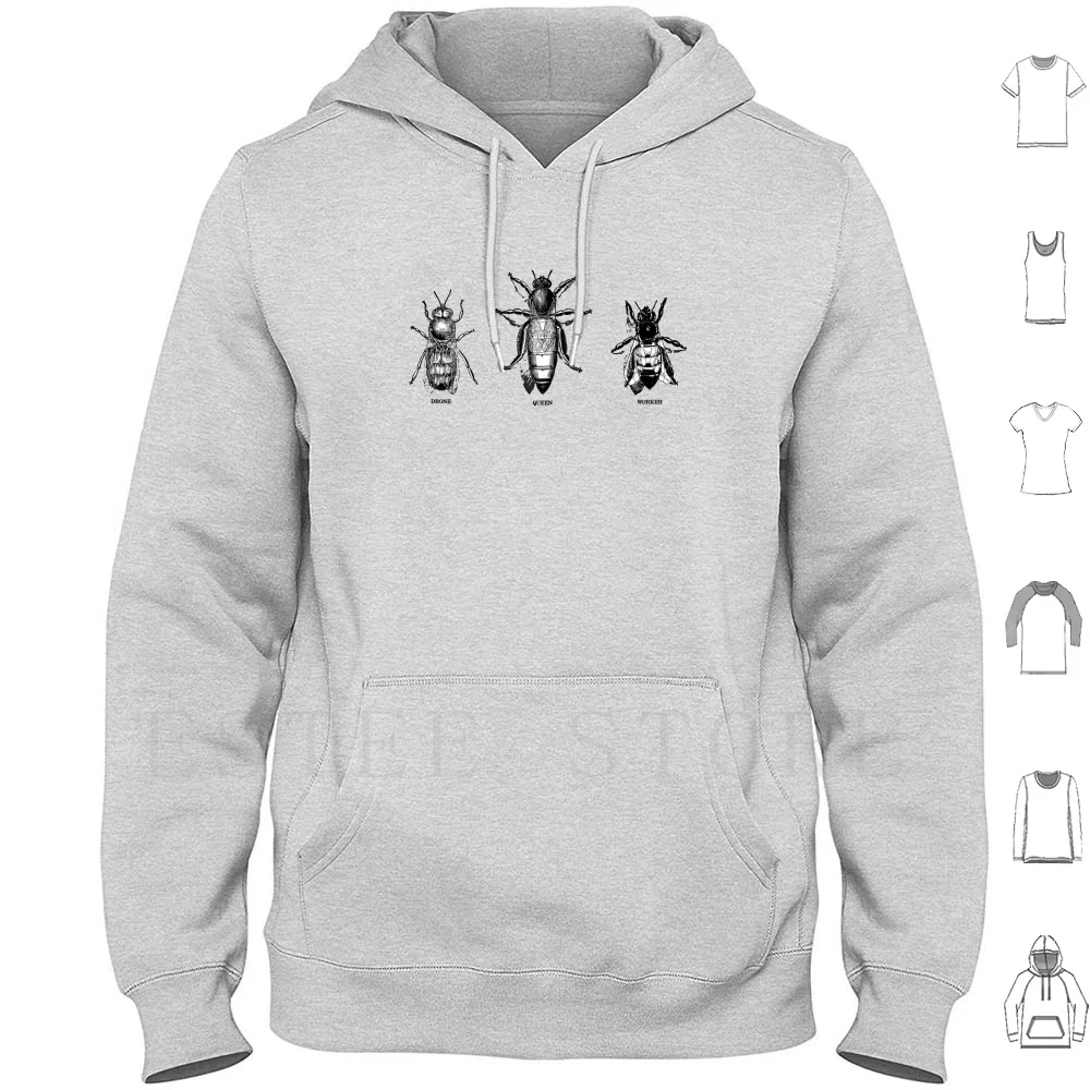 Honeybees Hoodies Long Sleeve Honeybees Honey Bees Honey Bees Beekeeping Beekeeper Insect Insects Bug Bugs Farm