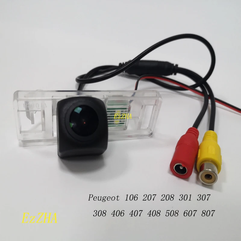 

For Peugeot 106 207 208 301 307 308 406 407 408 508 607 807 Car Rear View Camera / With Relay HD Night Vision Reversing Camera