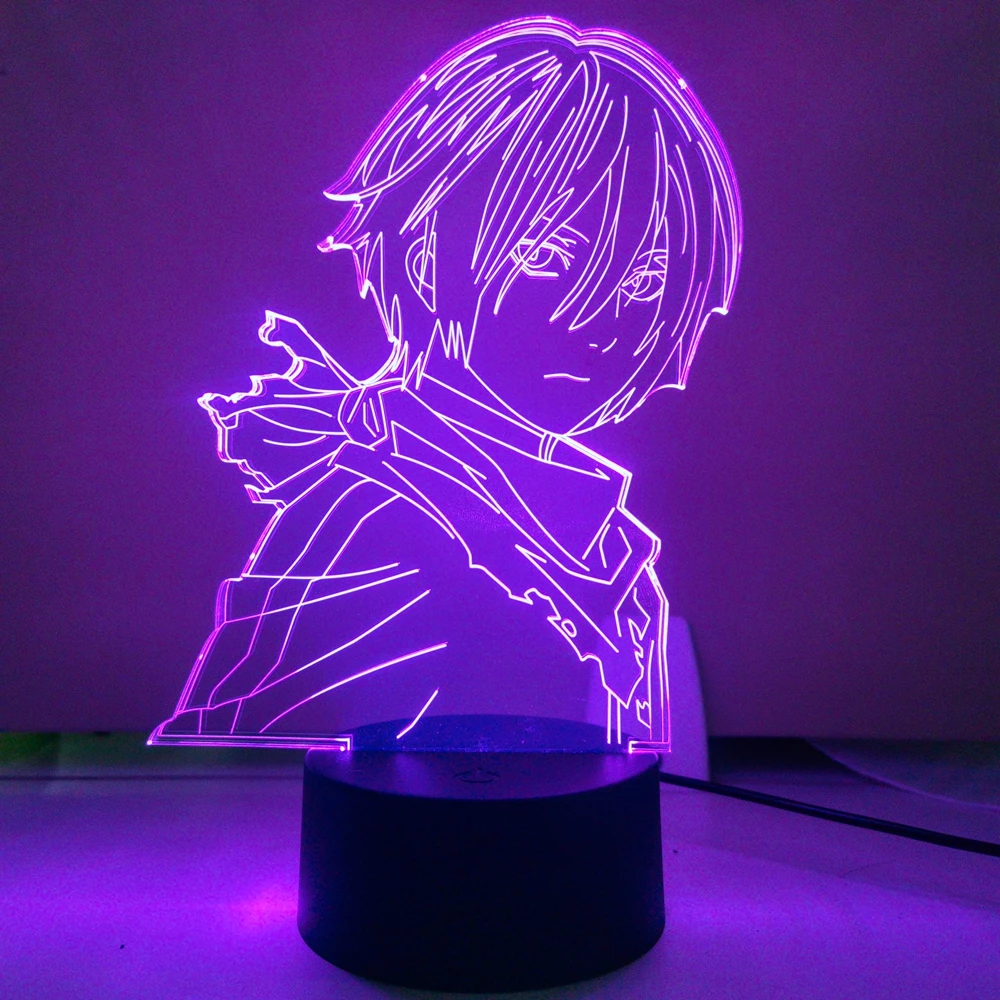 

Acrylic Anime Noragami Yato Figure Led Night Light for Bedroom Decor Light Brithday Gift Manga 3D Table Lamp