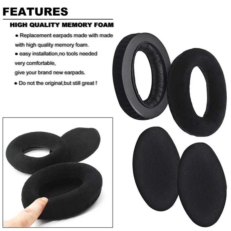 Replacement 1 pair Ear Pads And 1 piece Headband Cushions for SENNHEISER HD650 HD600 HD580 HD660 S HD565 HD545 Headphones