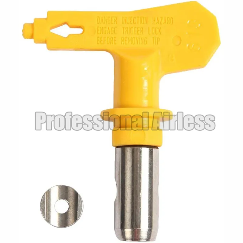 Airless Yellow Tips Steel Tip Gasket for High Pressure Spray Gun Seat Guard Spray Guide 109/209/609/517/525/303/415/621/335/221