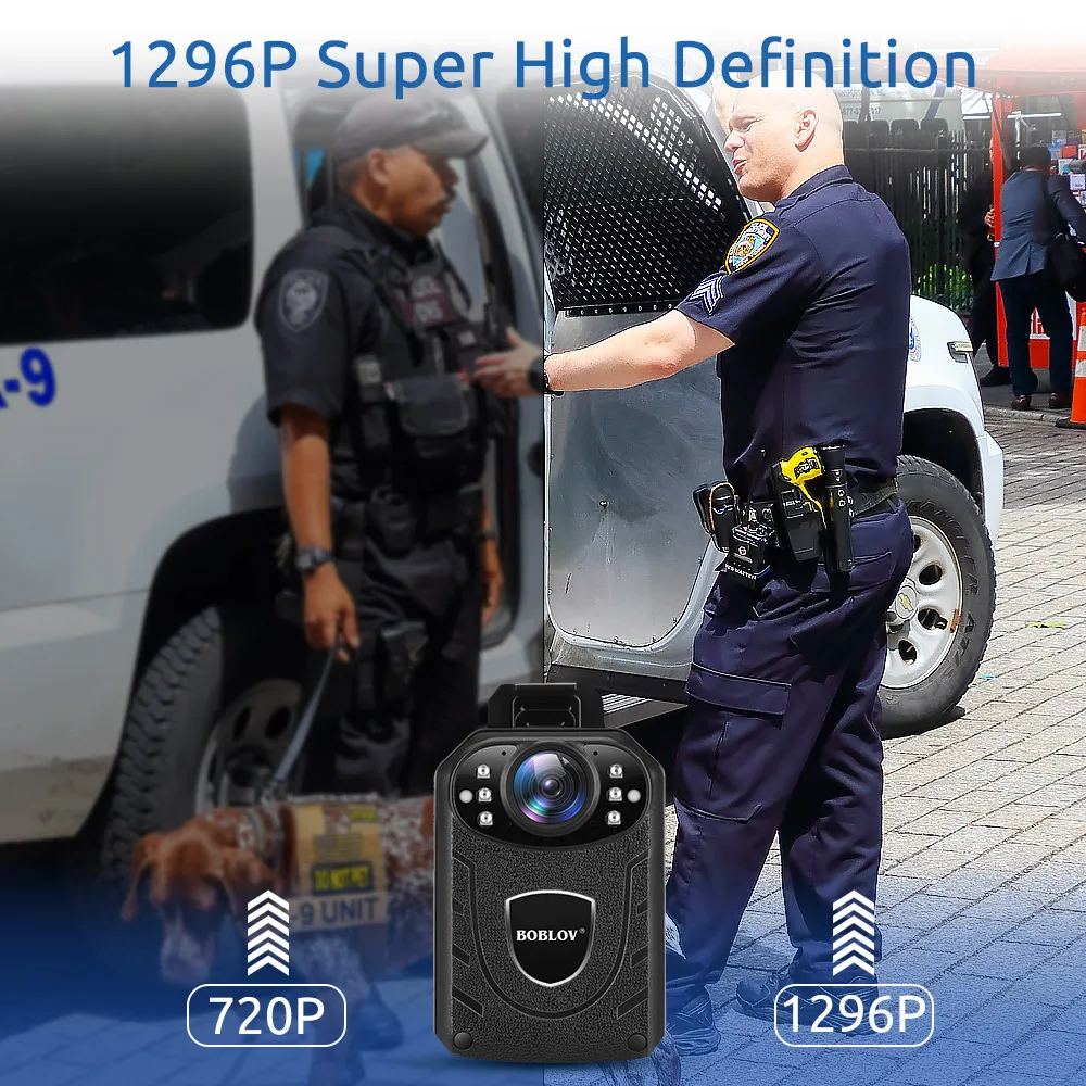 Boblov KJ21 Body Worn Mini Camera Police HD 1296P DVR Video Recorder Security Cam 170 Degree IR Night Vision Mini Camcorders