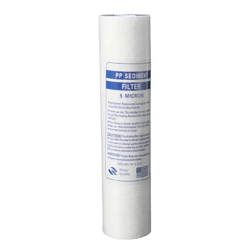 10個1および5ミクロンポリプロピレンフィルター水フィルター交換カートリッジ逆浸透10インチppコットンフィルター100g