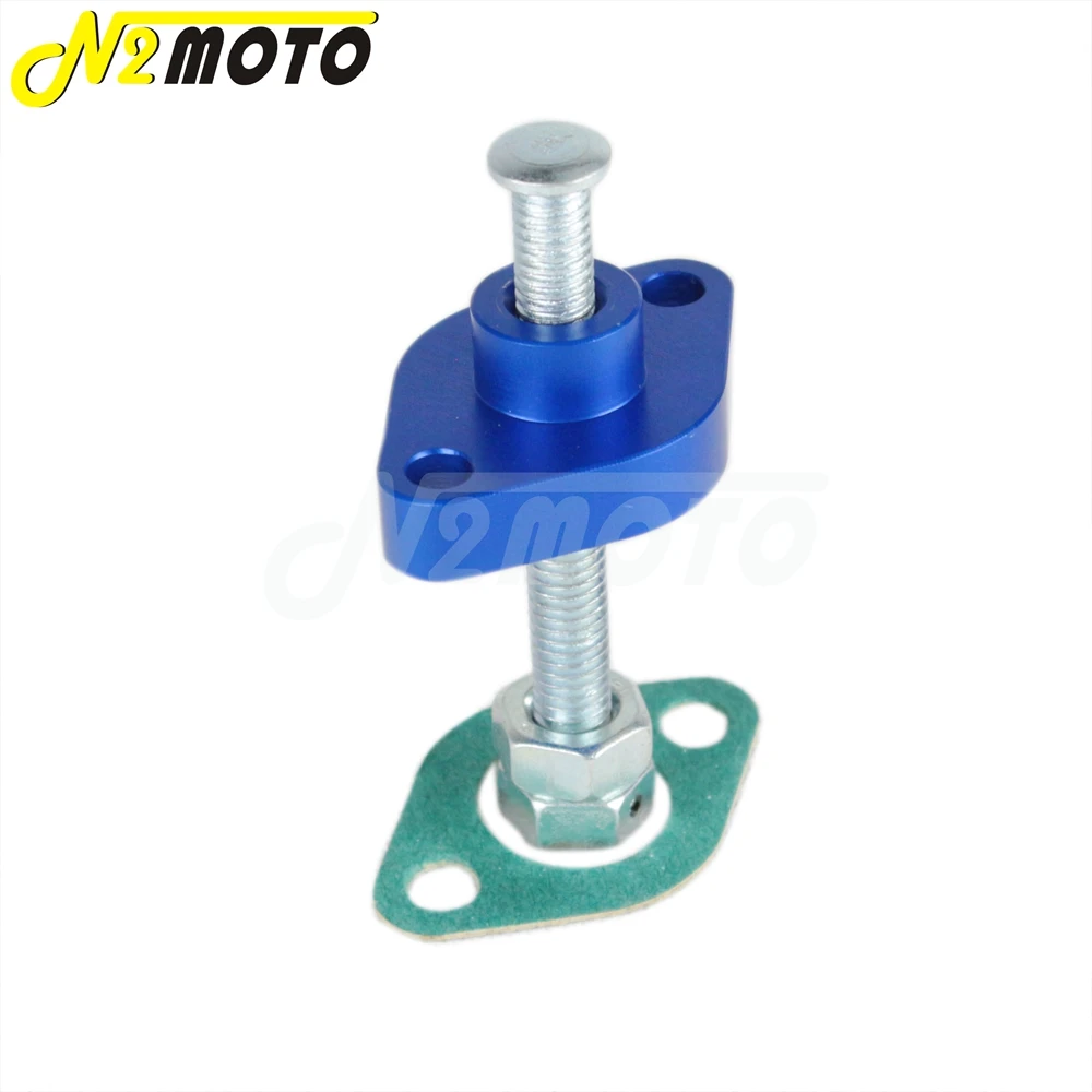 Blue Adjuster Manual Cam Timing Chain Tensioner For Yamaha Honda Kawasaki Suzuki CRF 150R CRF 250R / X 07-up KFX 400 LTZ 400