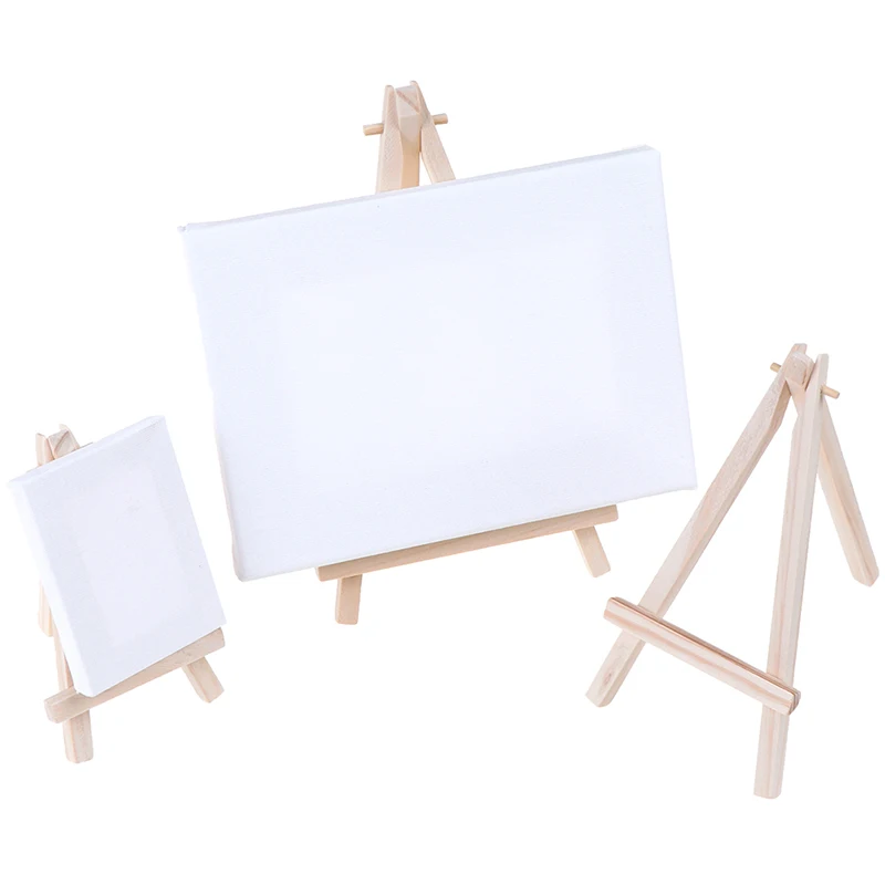 Mini tripé artístico de madeira para pintura, cavalete para pintura de fotos, cartões, porta-cartões, quadro, decoração de mesa, brinquedos de desenho, 1 peça