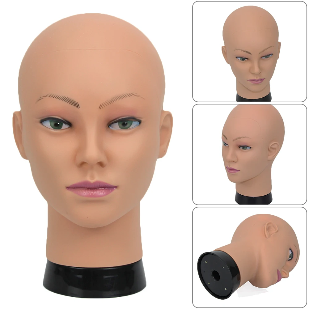 AFRO African Bald Doll head Mannequin Head For Making Wig Hat Display Cosmetology Manikin Head Female Dolls Training Head