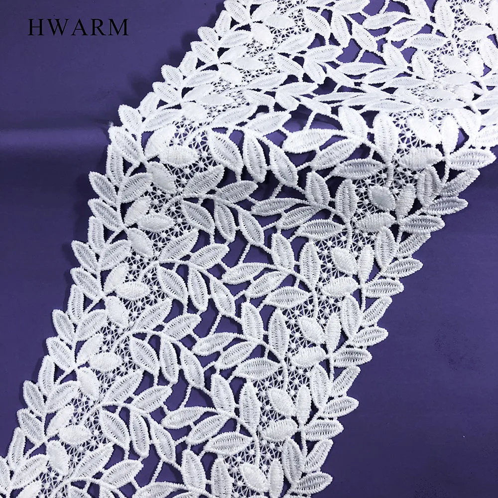 

10yard High Quality White Africanarts Craft Lace Fabric Ribbon 13.2cm Babysbreath Flower Sewing Trim Wedding Dress Accessories
