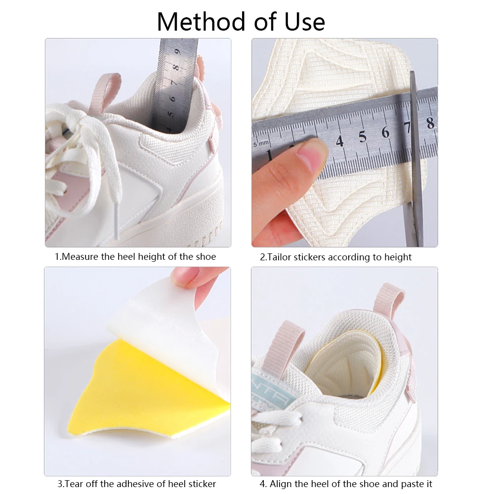 Insoles for Shoes Men Women Sneakers Heel Protector Cushion Insert Sports Shoes Lining Pain Relief Stickers Foot Heel Shoe Pads