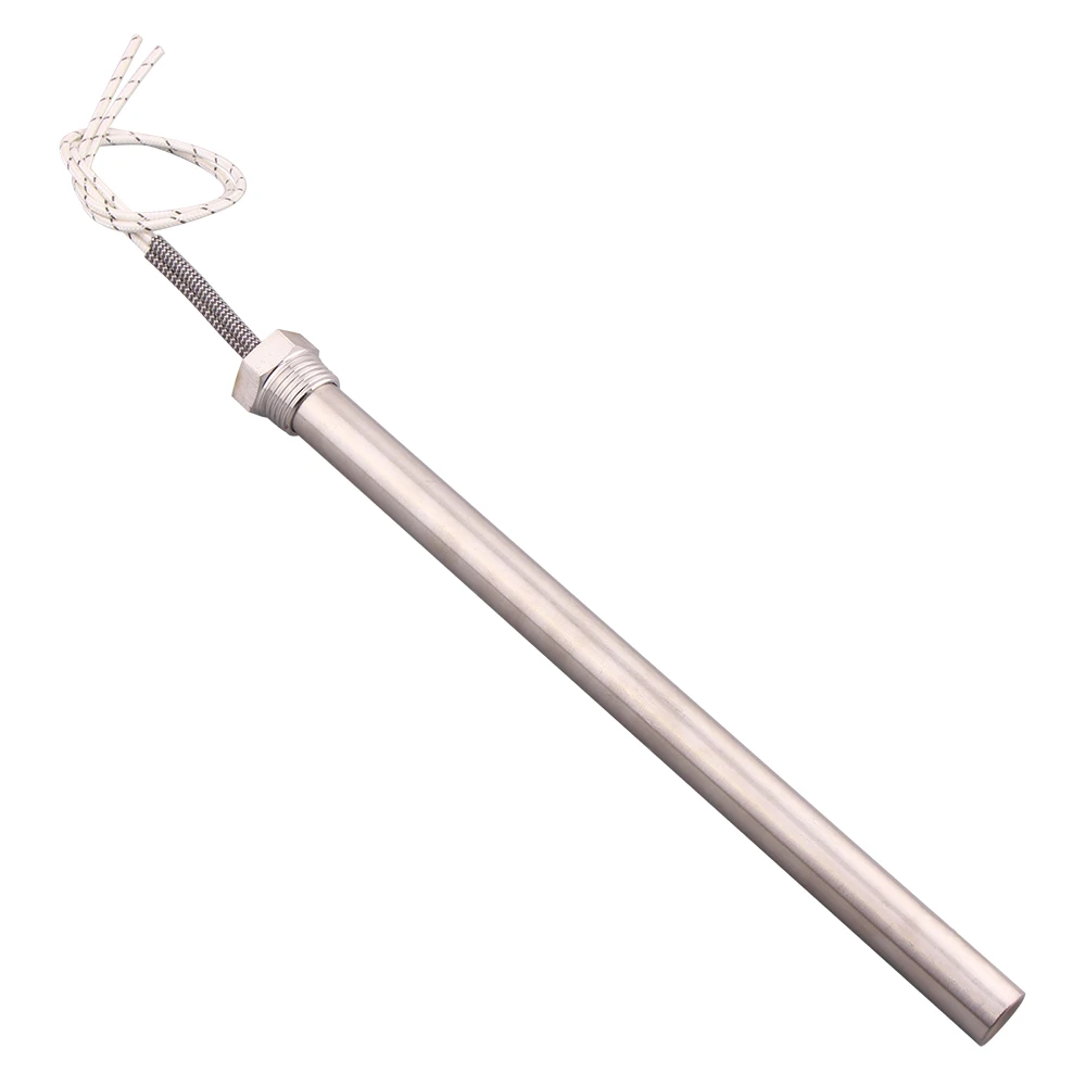 220V Cartridge Heater Cylindrical Immersion Water Heating Element Stainless Steel 1/2\