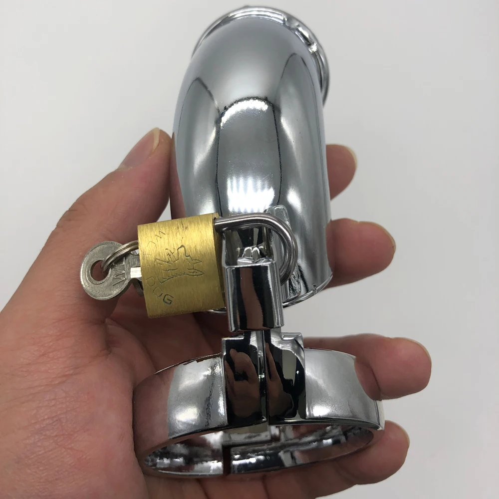 Super Long Stainless Steel Male Chastity Device Chastity Belt Penis Chastity Seal Penis Cage