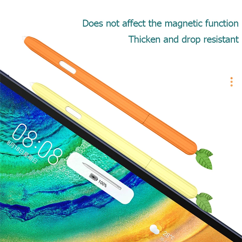 Stylus Cover Silicone For Samsung Galaxy Tab S6 Lite Touch Screen Pen Case Shockproof Anti-Scratch Non-Slip Protective Sleeve
