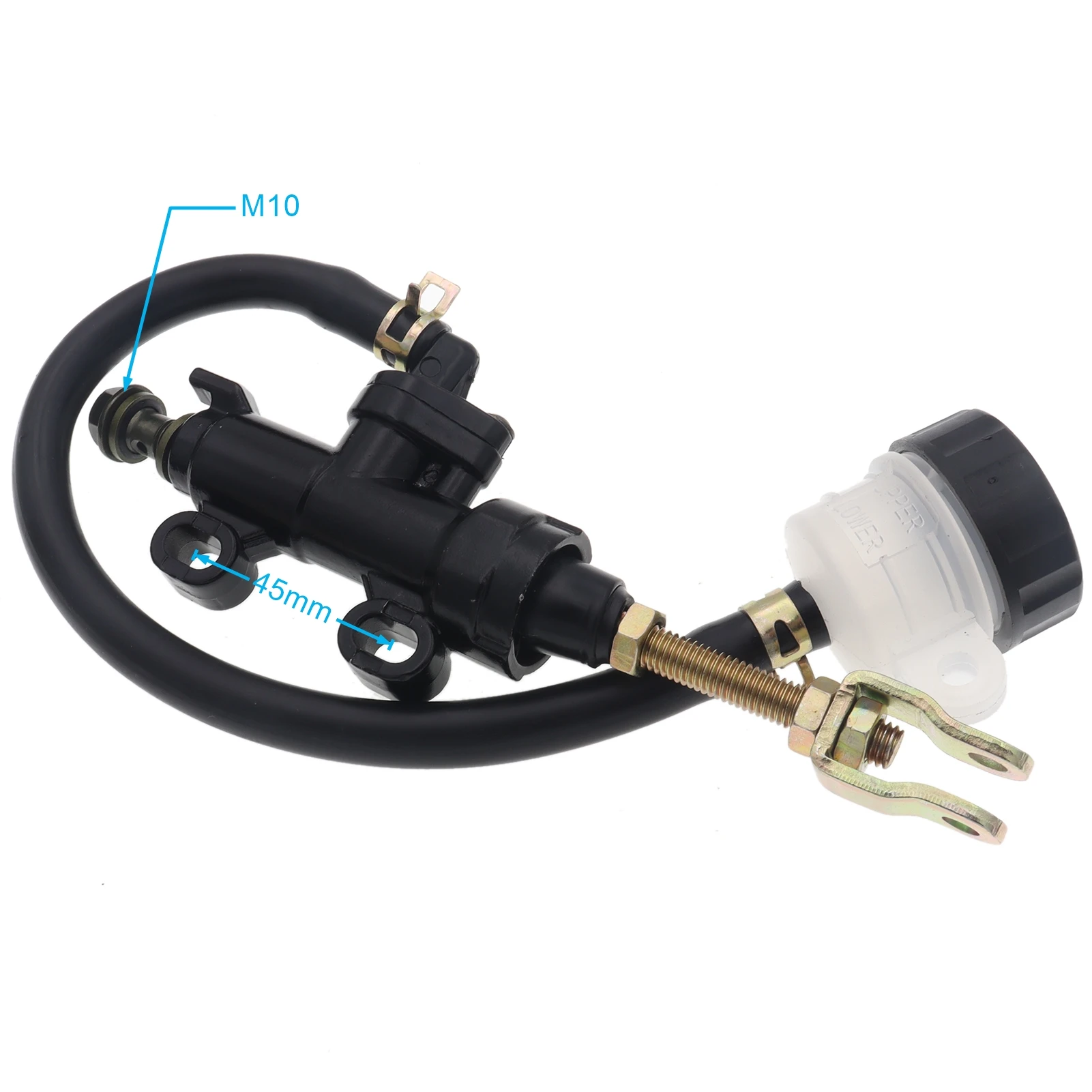 Motorcycle 45mm Rear Foot Master Cylinder Hydraulic Brake Pump for Kawasaki Suzuki Honda Yamaha