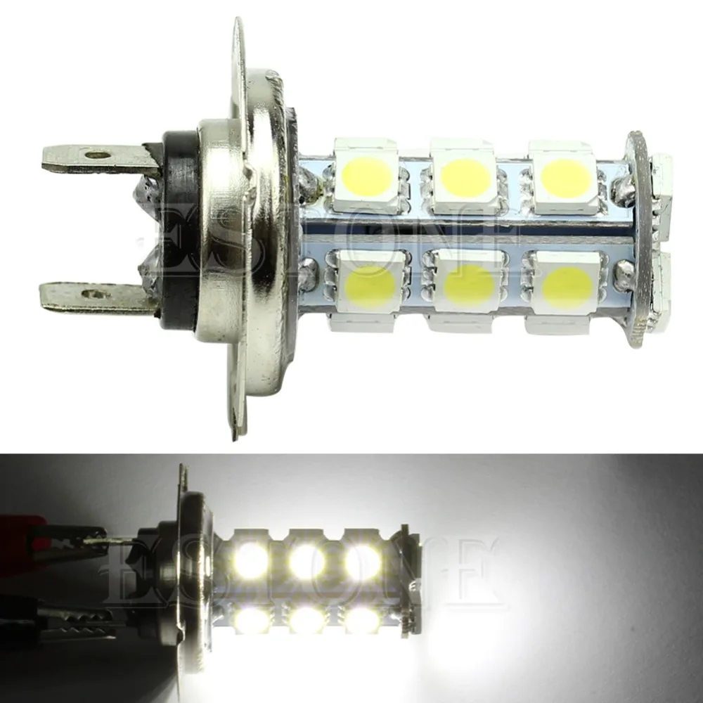 H7 5050 18-SMD LED Pure White Car vehicle Bulbs Fog Driving Light Lamp