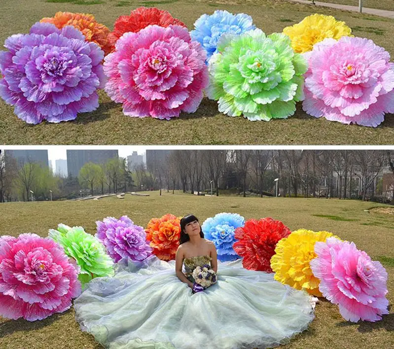 

10pcs Creative Chinese Handmade Peony Flowers Bamboo Frame Umbrella Decorative Parasol Gift Women Umbrella Wedding Ornaments SN