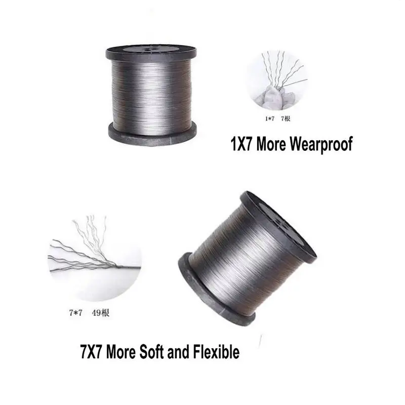 HQ OU01 Anti Rust Flexible Soft Stainless Steel 304 Wire Rope Cable Fishing Line DIY Jewelry Thread