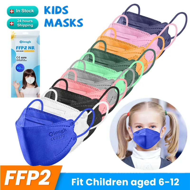 

Fit 6-12 Old Children Mask CE FFP2 Mascarillas FPP2 Niños Child Fish Masks 4 Layers FPP2 Approved KN95 Kids Face Maske FFP2mask