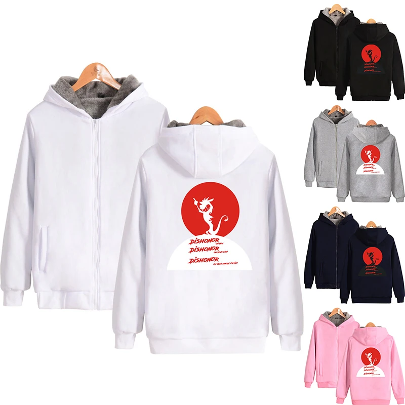 Winter Fashion Mulan Funny Dragon Hoodies Men Women Zipper Hoodie Jackets Long Sleeve Sport Harajuku Hooded Sweatshirts Tops 4XL