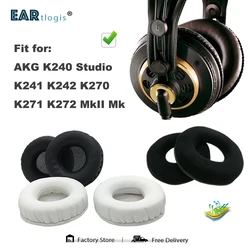 Replacement Ear Pads for AKG K240 Studio K241 K242 K270 K271 K272 MkII Mk Headset Parts Leather Cushion Velvet Earmuff Earphone