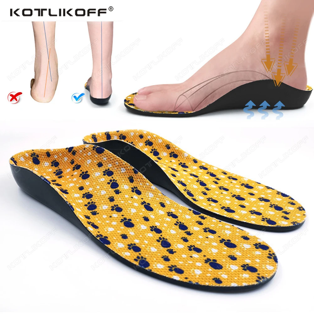 

Orthopedic Insoles For Kids Serious Flat Foot Orthopedic Insoles For Children Hard Arch Support U-Shaped Deep Heel Cup Insoles