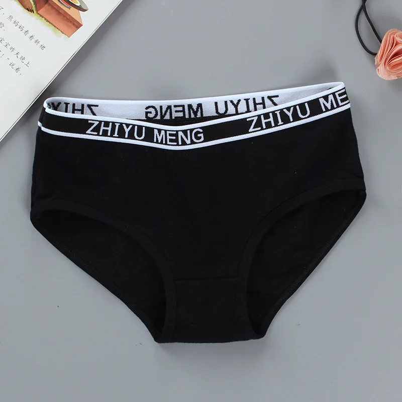 3Pcs Children's Panties 8-14Years Old Teenage Cotton Underwear Sport Puberty Big Girl's Student Briefs