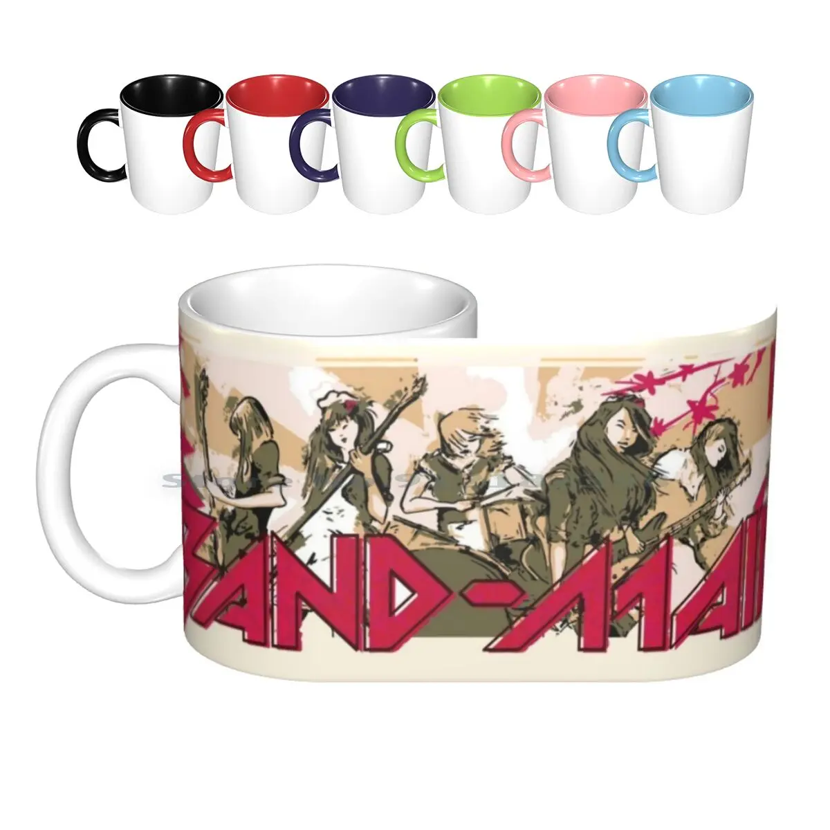 Band-Maid Ceramic Mugs Coffee Cups Milk Tea Mug Bandmaid Band Maid Band Maid Japan Japanese Rockband Metal Asian Girlband