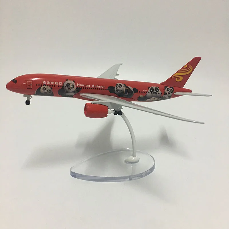 JASON TUTU 16cm Aircraft Model 1:400 Diecast Metal planes China Hainan Airlines Boeing B787 Plane Model Airplane Model toy