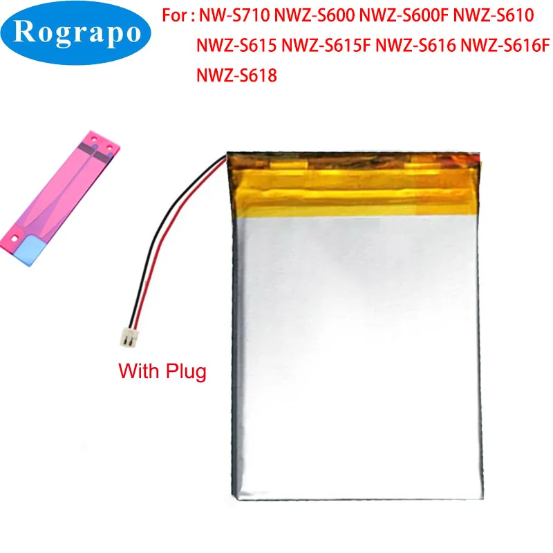 900MAh LIS1401 MP3 MP4 Cầu Thủ Pin Cho SONY NWZ-S615F NWZ-S616F NWZ-S615 NWZ-S616 NW-S710 NWZ-S600 NWZ-S618