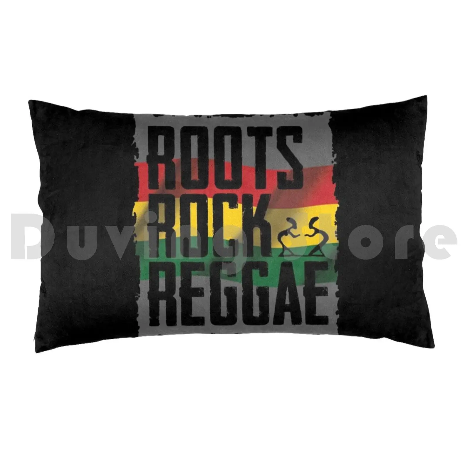 Rock ReggaePillow case Rasta Rasta Dancehall Yeah Music Jamaica Lion Africa Ragga Raggae