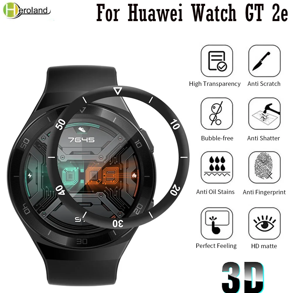 Protective Film For Huawei Watch GT 2e Smart Watch Screen Protector Films Full Clear TPU Soft Ultra-thin Cover 3D Soft Flexible