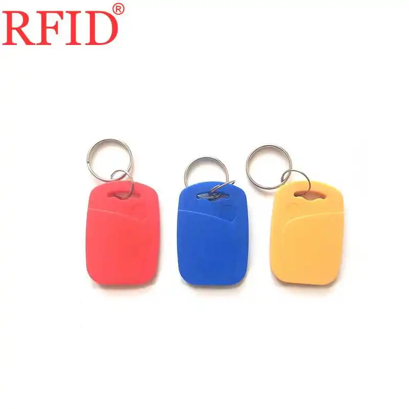 

Dual Chip Frequency 13.56MHZ 125KHZ ID IC Changeable Rewritable Keyfob UID + T5577 Chip RFID Card Keychain Access Control Card 1