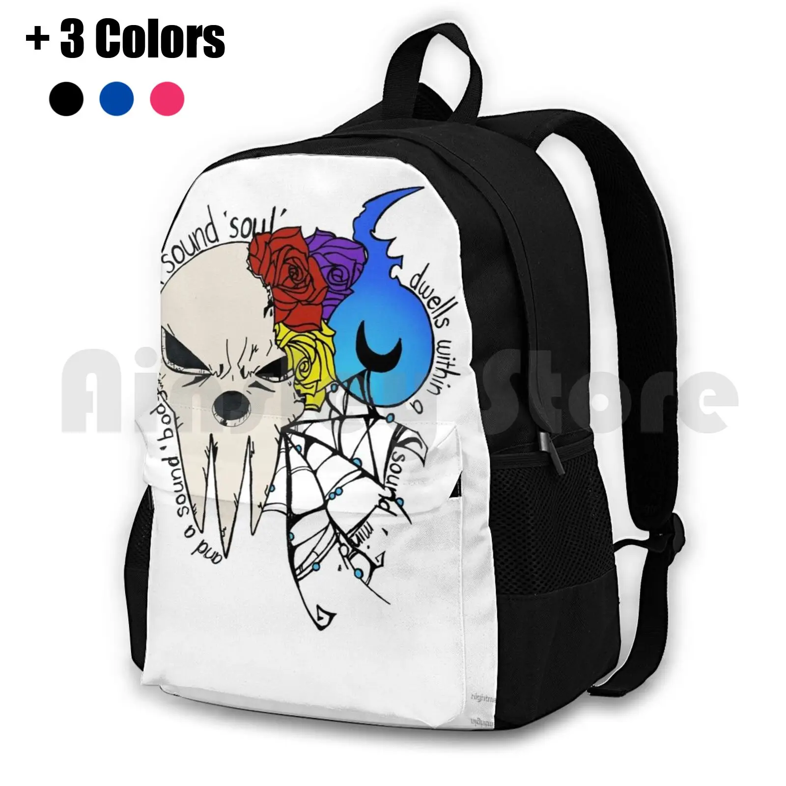 Outdoor Hiking Backpack Waterproof Camping Travel Lord Death Souls Anime Manga