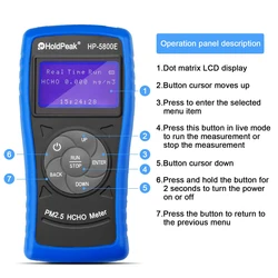 HP-5800E Digital Air Quality Monitor HCHO Formaldehyde Detector Gas Tester for Industry,Home,Air Purifier Quality,Environment