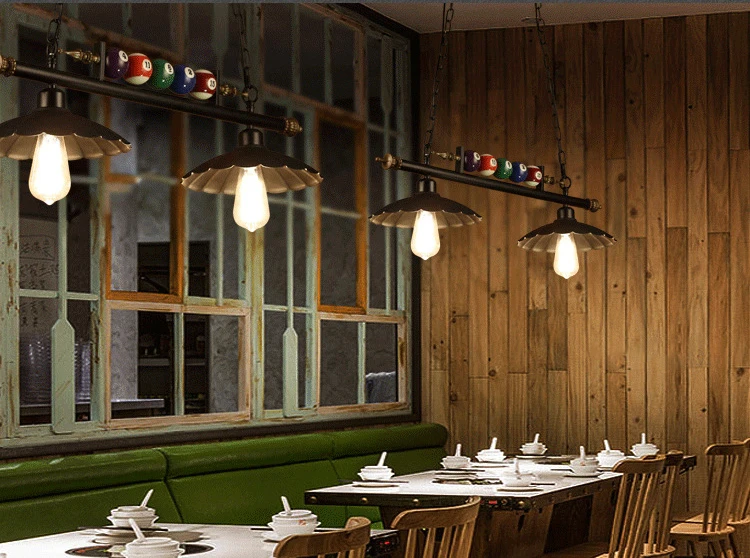 Kreative Pool Tabelle anhänger licht Loft Dekorieren Küche Restaurant Bar Cafe bauernhaus beleuchtung Indoor hause lustre suspension – Detail 6