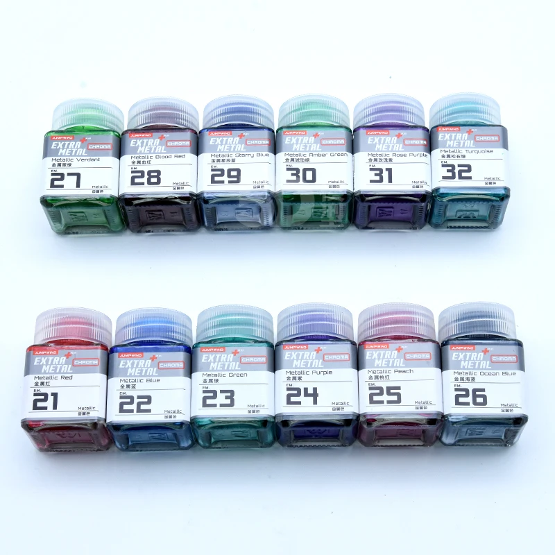 18ml EM21-32 Metallic Bright Color Paint Pigments DIY Military Tank Ship Soldier Model Doll Car Craft Coloring Building Tool