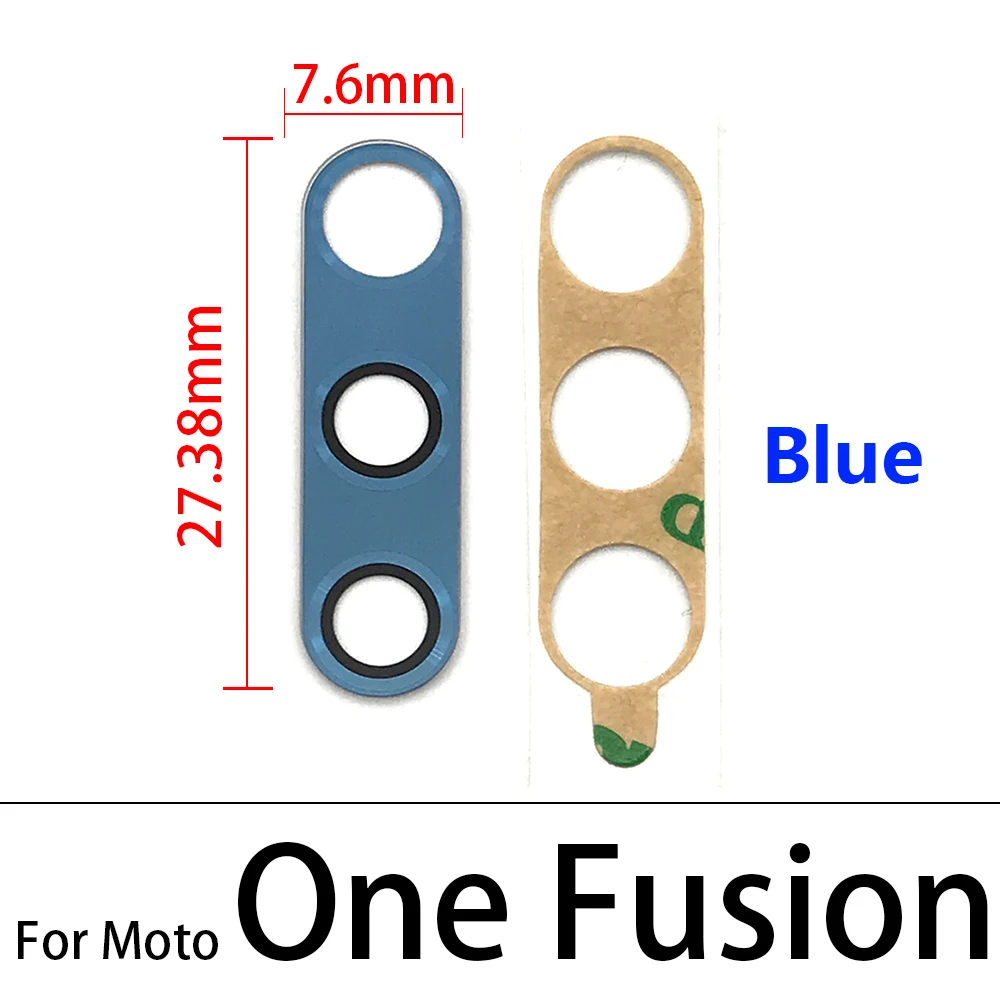 NEW Tested Camera Glass For Moto One Zoom Fusion Plus Hyper Vision Action Macro Rear Back Camera Glass Lens With Sticker