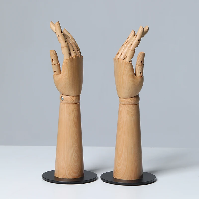 Drawing Sketch Mannequin Model Home Decor Human Artist Models Wood Grain Mannequin Dummy Hands For Jewelry Display