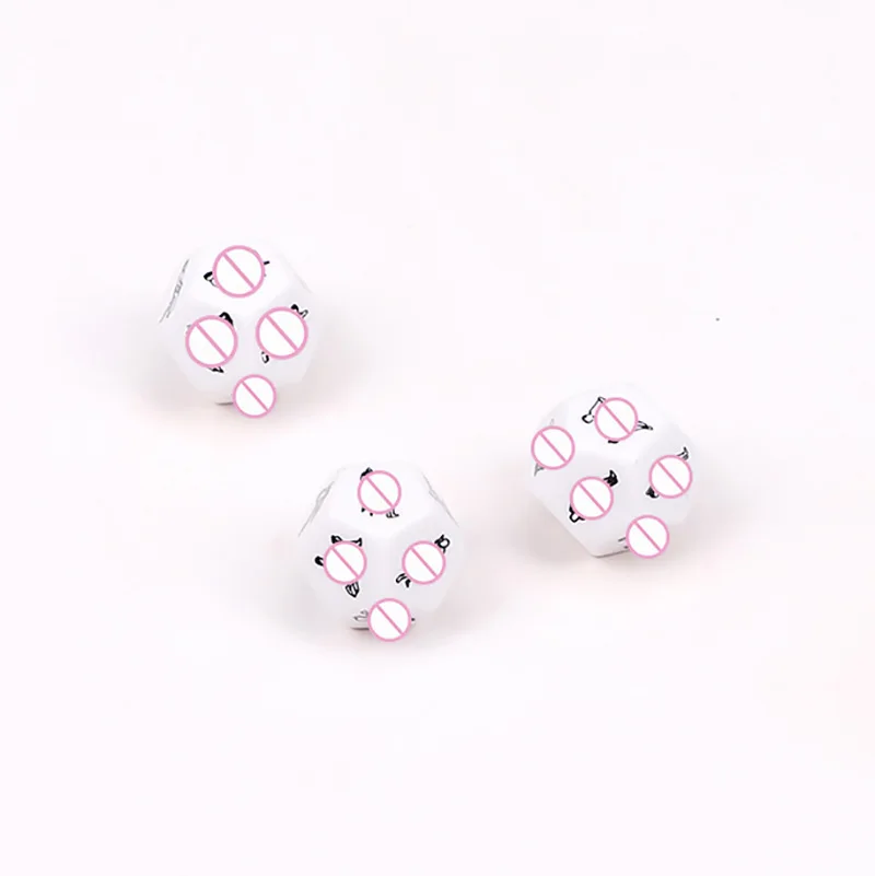 1Pcs Sexy Dice Erotische Craps Noctilucent Dobbelstenen Love Sex Dices Speelgoed Voor Volwassenen Game Sex Cube Polyhedrale Dobbelstenen