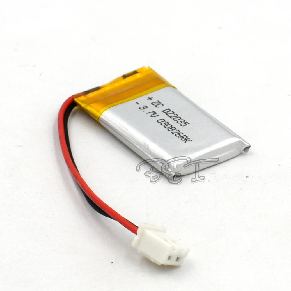 10Pcs Rechargeable Li-Polymer lithium battery 3.7V 402035 250mAh Battery With Plug For Toy MP3 MP4 GPS Speaker LED Light Reader