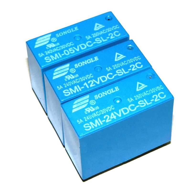 100PCS/lot Power relays SMI-05VDC-SL-2C SMI-12VDC-SL-2C SMI-24VDC-SL-2C 5V 12V 24V 5A/250VAC/30VDC 8pin