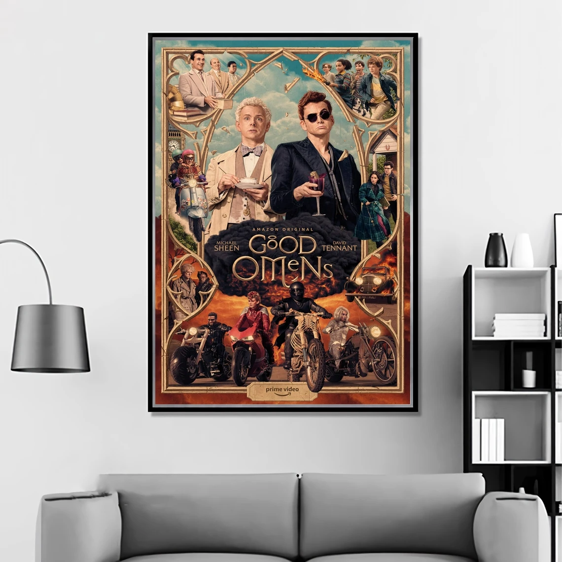 Good Omens Neil Gaiman Terry Pratchett TV Series Canvas Poster Home Wall Painting Decoration (No Frame)