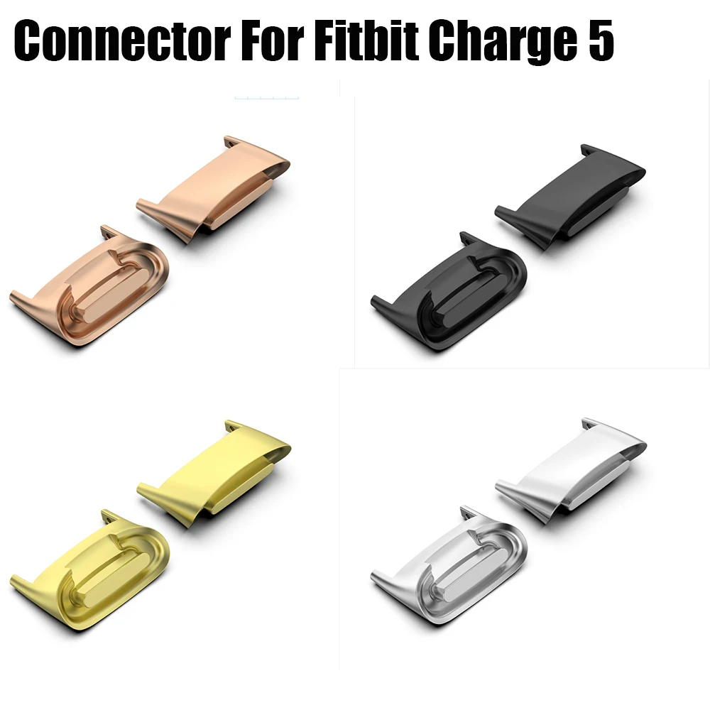 2pc Stainless Connector Watch Accessory For fitbit charge 5 Watch Repair Tool Connect Deviceor For fitbit charge5