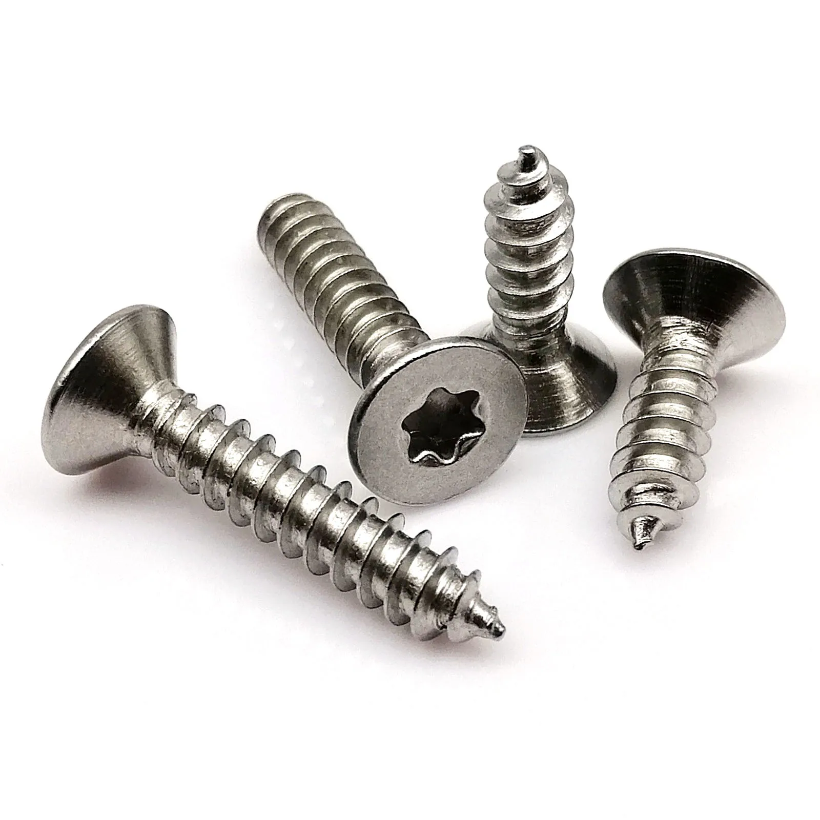 HZYUEGOU M2 M2.3 M2.6 M3 M3.5 M4 M5 M6 304 Edelstahl Sechsrund-Torx Flachkopf-Sicherheits-Holzschraube mit Gewinde – Detail 3