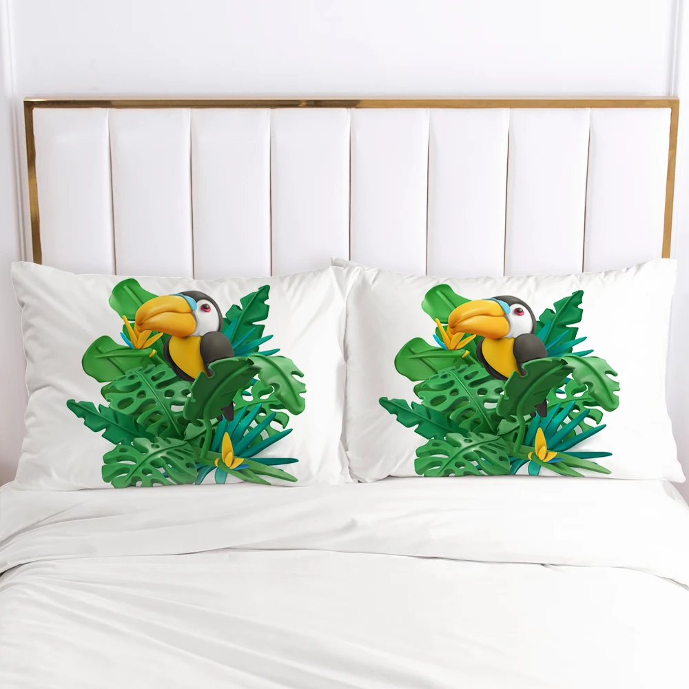 3D HD 1pc Pillow cover 50x75 50x70 50x80 Pillow case Bedding Pillowcase Pillowcover decorative for home  nordic rose