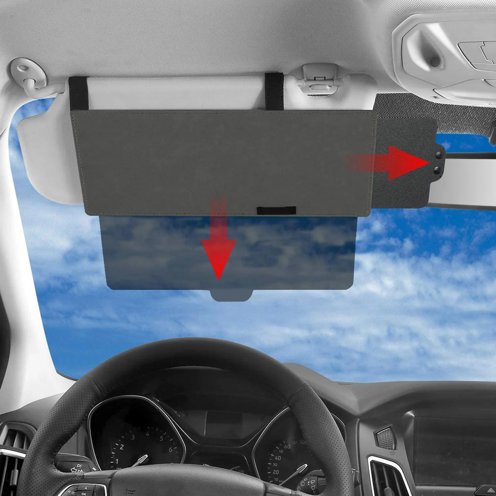 Car Sun Visor Blind Baffle Sunshade Visor Day Night Anti Glare Driving Vision Sun Glasses In Summer Anti Snow Blind Board